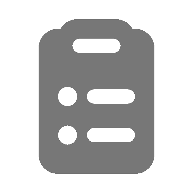 clipboard with list icon